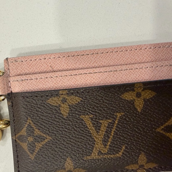 Louis Vuitton Brown and Pink Monogram Charms Card Holder - Picture 5 of 5